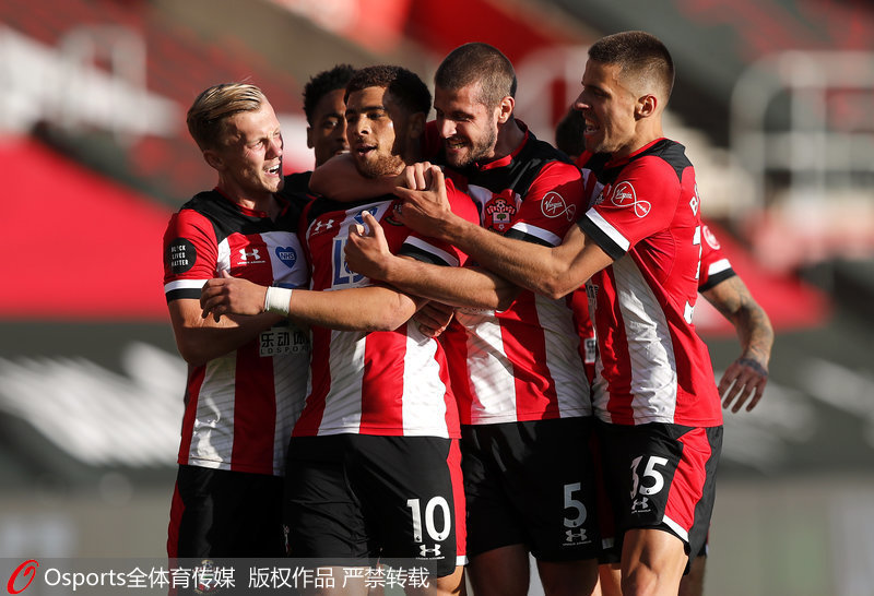  曼城控球碾压式打法客场轻取南安普顿三分